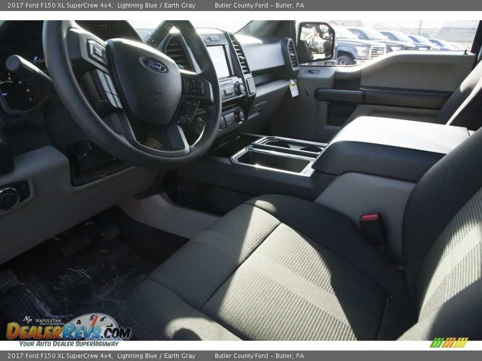 2017 Ford F150 XL SuperCrew 4x4 Lightning Blue / Earth Gray Photo #5