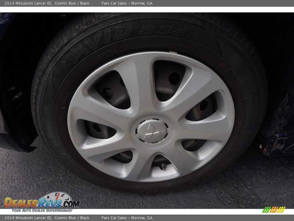 2014 Mitsubishi Lancer ES Cosmic Blue / Black Photo #5