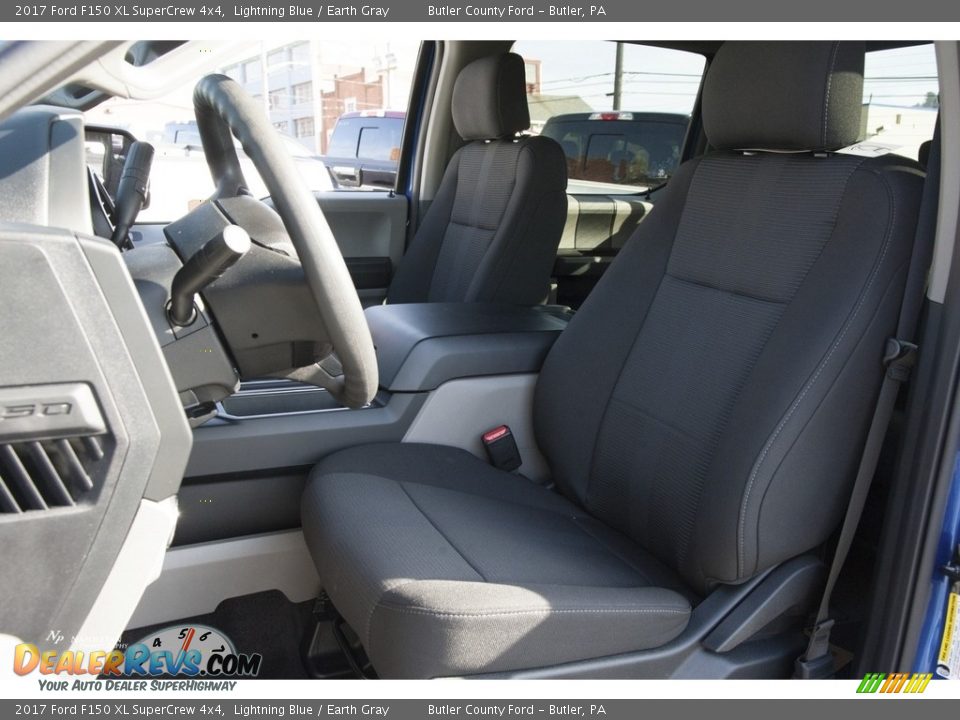 2017 Ford F150 XL SuperCrew 4x4 Lightning Blue / Earth Gray Photo #6