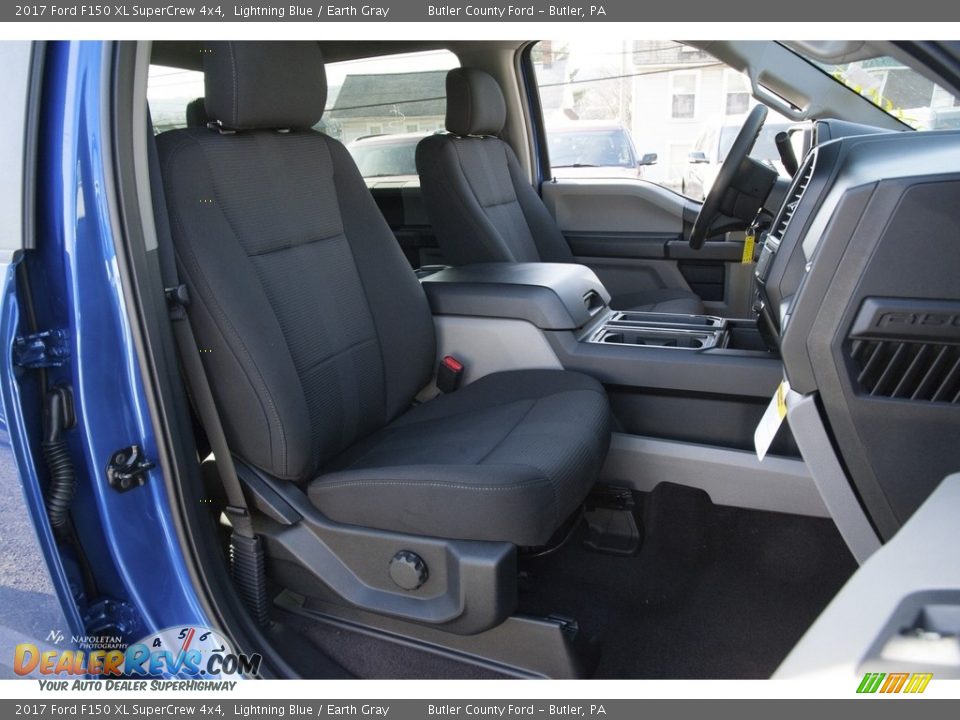 2017 Ford F150 XL SuperCrew 4x4 Lightning Blue / Earth Gray Photo #7