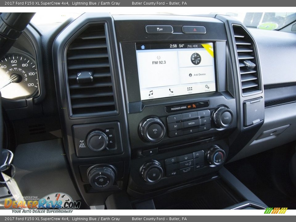 2017 Ford F150 XL SuperCrew 4x4 Lightning Blue / Earth Gray Photo #11