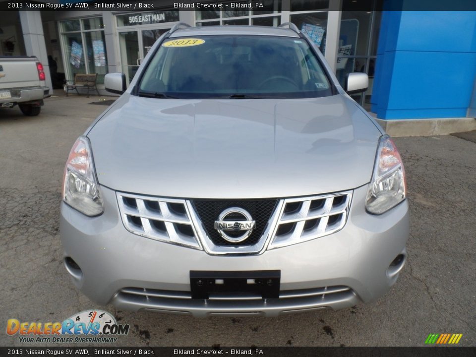 2013 Nissan Rogue SV AWD Brilliant Silver / Black Photo #2