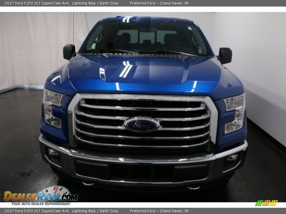 2017 Ford F150 XLT SuperCrew 4x4 Lightning Blue / Earth Gray Photo #6