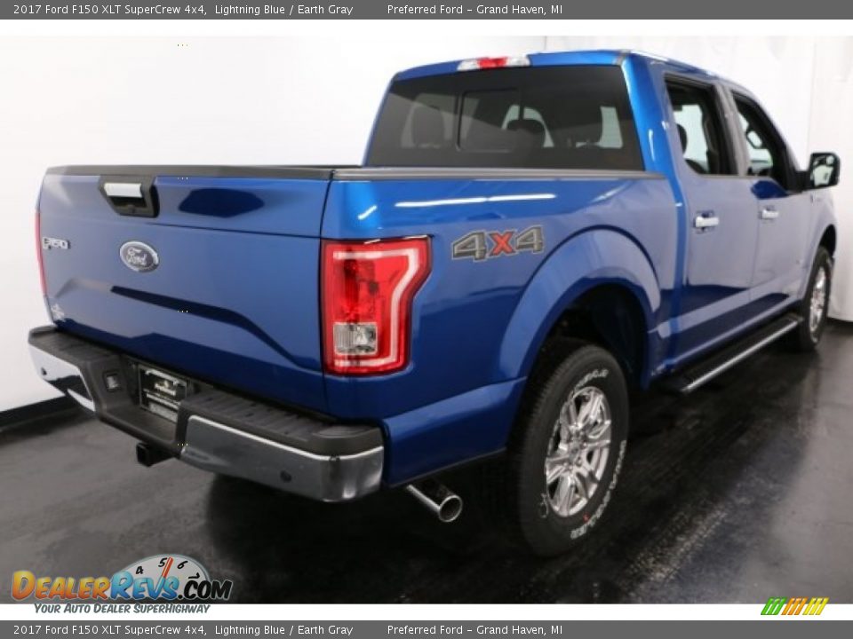 2017 Ford F150 XLT SuperCrew 4x4 Lightning Blue / Earth Gray Photo #8