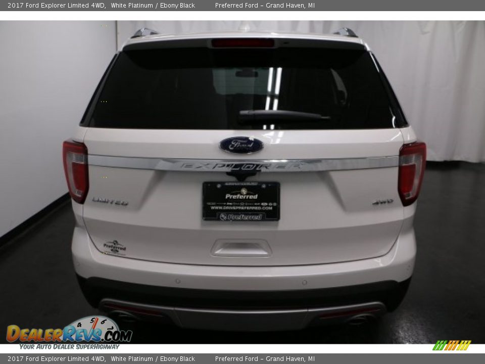 2017 Ford Explorer Limited 4WD White Platinum / Ebony Black Photo #10