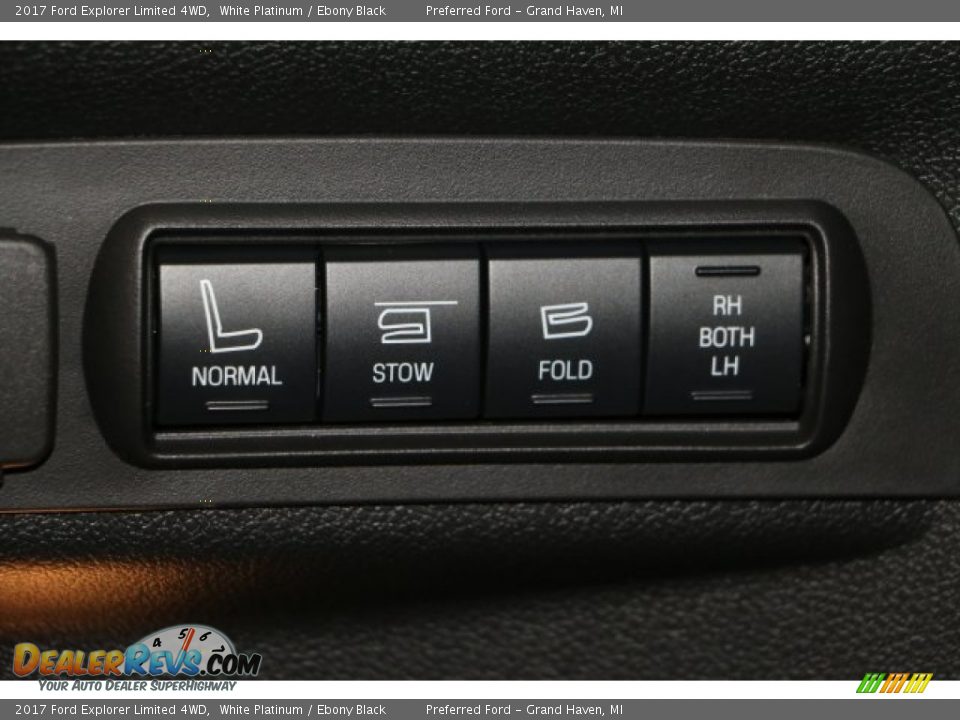 2017 Ford Explorer Limited 4WD White Platinum / Ebony Black Photo #12