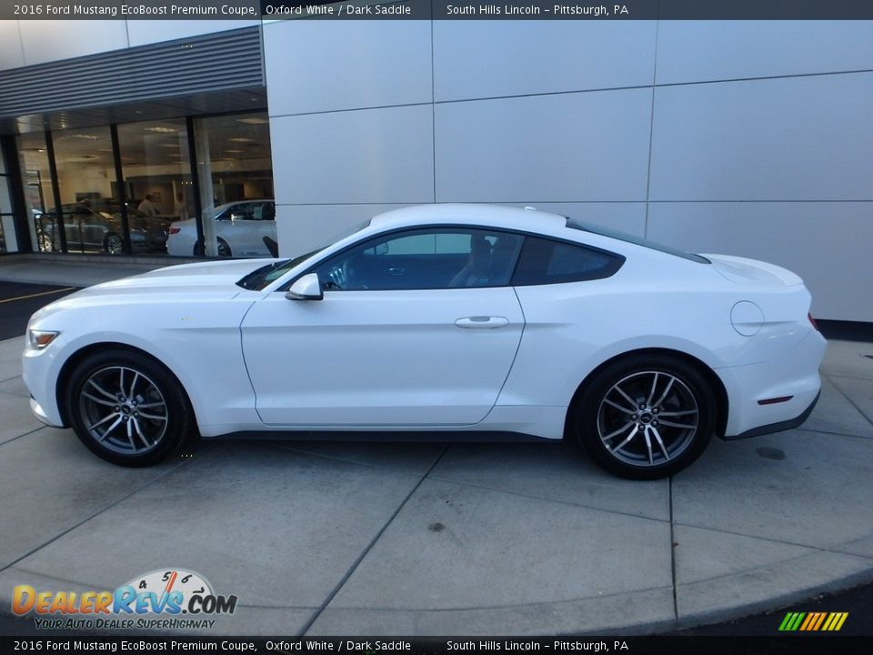 2016 Ford Mustang EcoBoost Premium Coupe Oxford White / Dark Saddle Photo #2