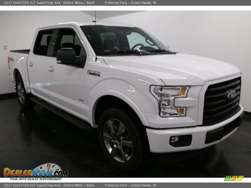 2017 Ford F150 XLT SuperCrew 4x4 Oxford White / Black Photo #8