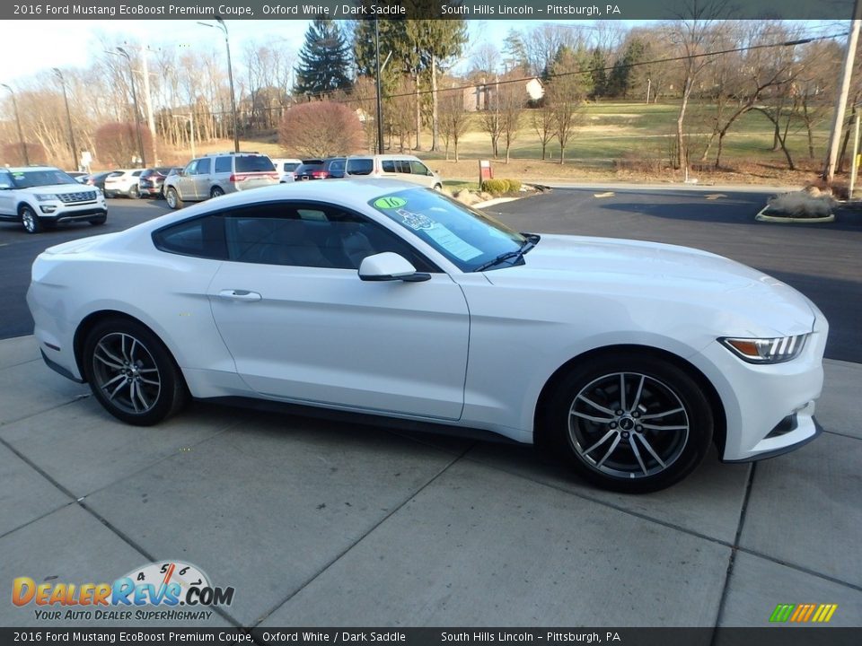 2016 Ford Mustang EcoBoost Premium Coupe Oxford White / Dark Saddle Photo #6