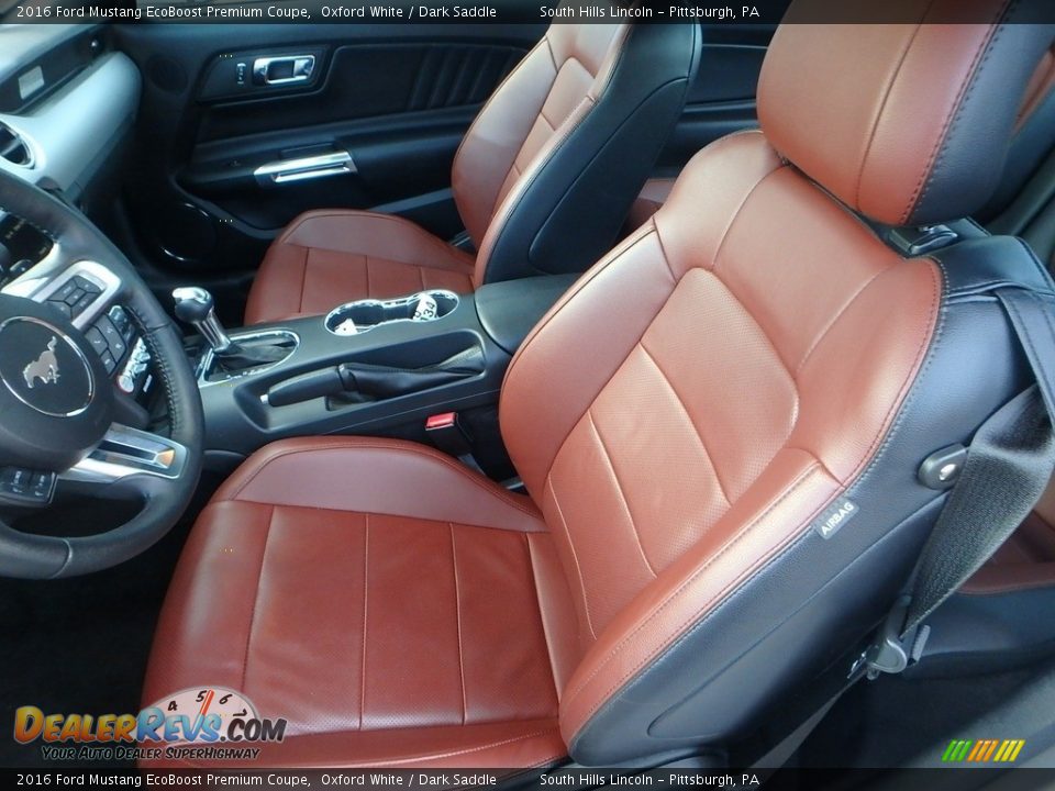 Dark Saddle Interior - 2016 Ford Mustang EcoBoost Premium Coupe Photo #15