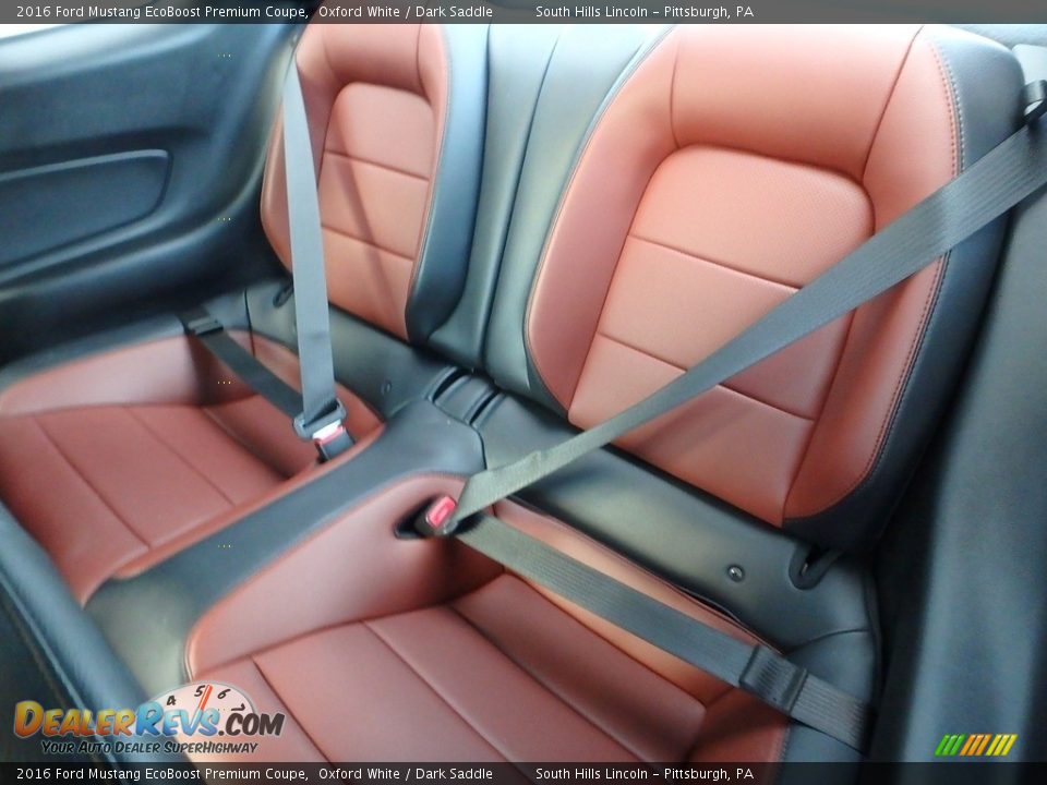Rear Seat of 2016 Ford Mustang EcoBoost Premium Coupe Photo #16