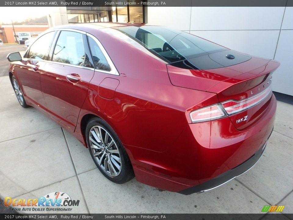 2017 Lincoln MKZ Select AWD Ruby Red / Ebony Photo #3