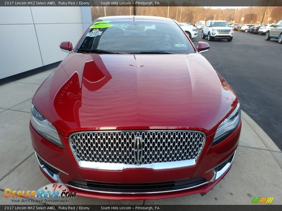 2017 Lincoln MKZ Select AWD Ruby Red / Ebony Photo #8