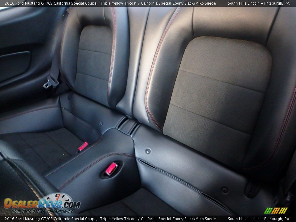 Rear Seat of 2016 Ford Mustang GT/CS California Special Coupe Photo #16