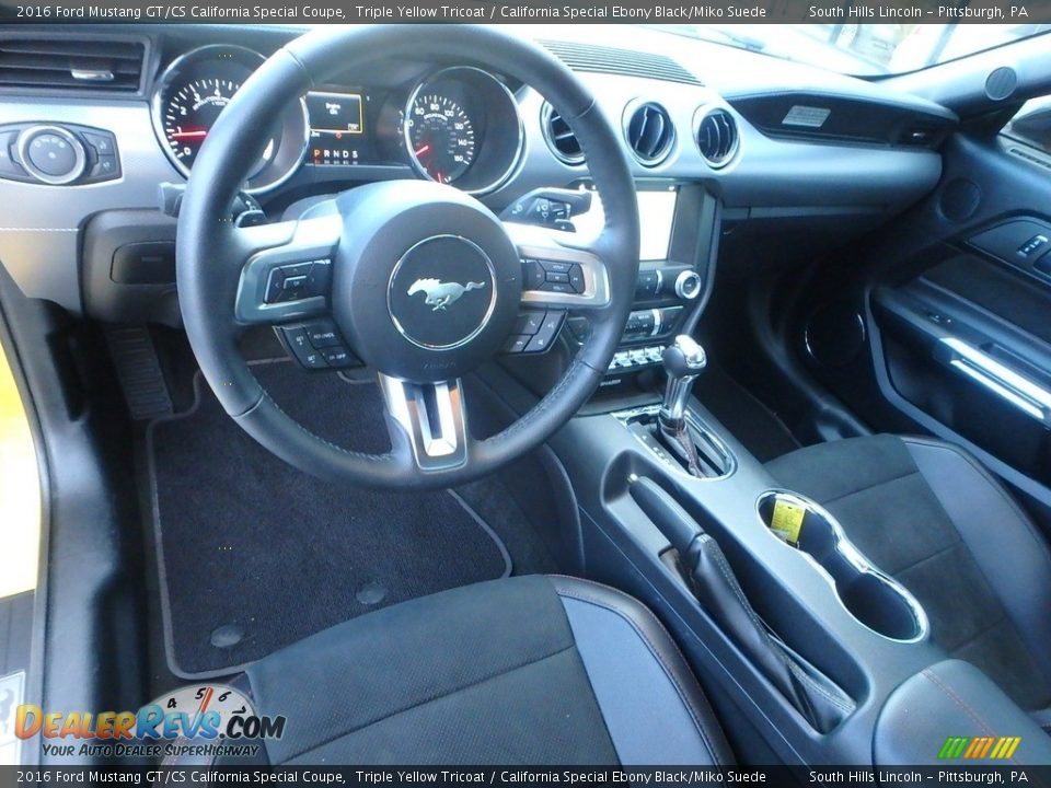 California Special Ebony Black/Miko Suede Interior - 2016 Ford Mustang GT/CS California Special Coupe Photo #17
