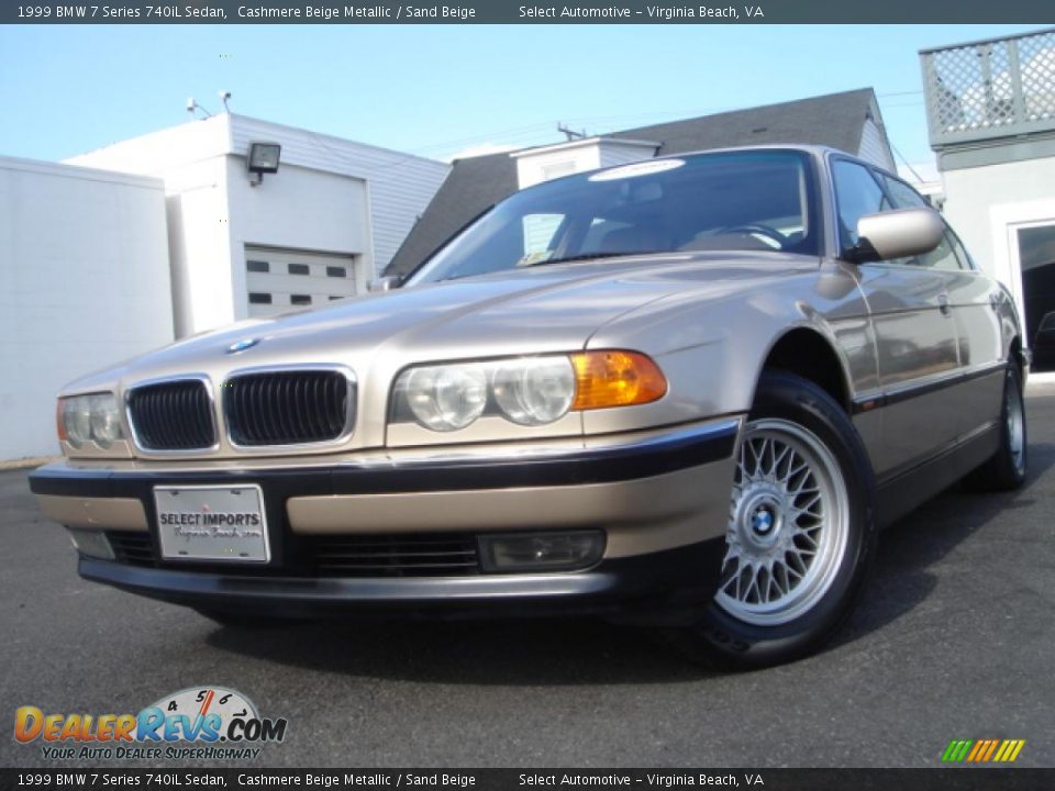 1999 BMW 7 Series 740iL Sedan Cashmere Beige Metallic / Sand Beige Photo #1