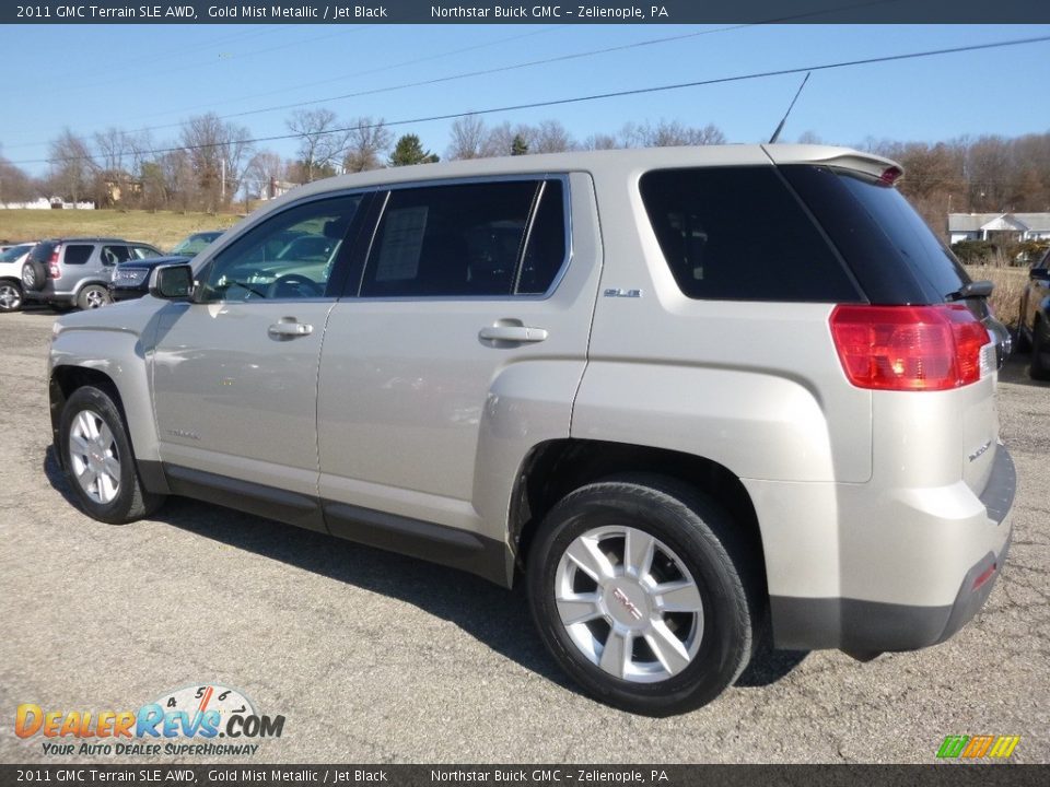 2011 GMC Terrain SLE AWD Gold Mist Metallic / Jet Black Photo #12