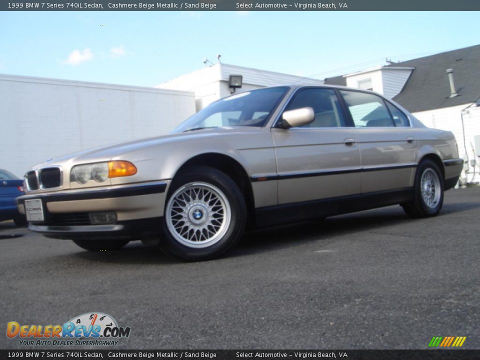1999 BMW 7 Series 740iL Sedan Cashmere Beige Metallic / Sand Beige Photo #2
