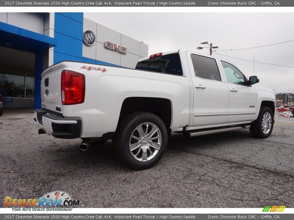 2017 Chevrolet Silverado 1500 High Country Crew Cab 4x4 Iridescent Pearl Tricoat / High Country Saddle Photo #7