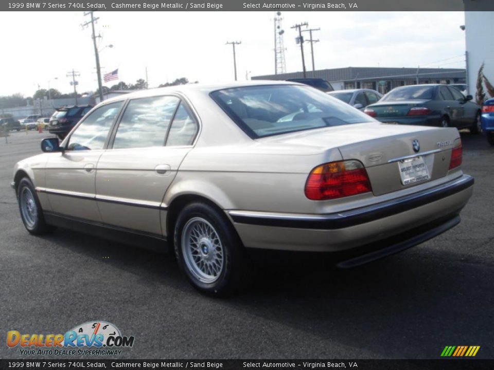 1999 BMW 7 Series 740iL Sedan Cashmere Beige Metallic / Sand Beige Photo #4