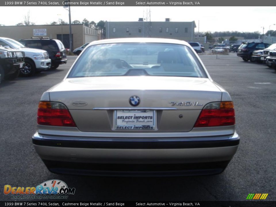 1999 BMW 7 Series 740iL Sedan Cashmere Beige Metallic / Sand Beige Photo #5