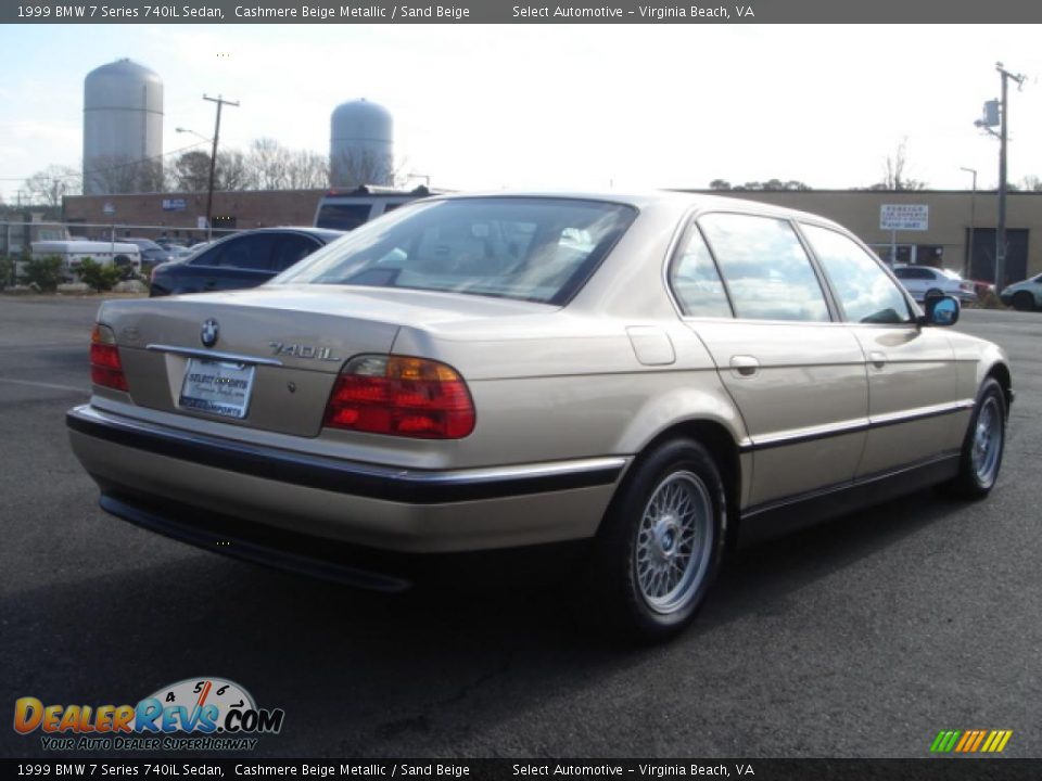 1999 BMW 7 Series 740iL Sedan Cashmere Beige Metallic / Sand Beige Photo #6