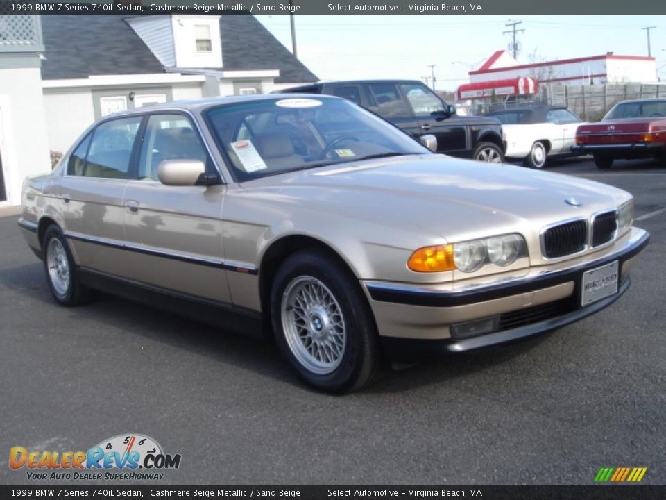 1999 BMW 7 Series 740iL Sedan Cashmere Beige Metallic / Sand Beige Photo #8