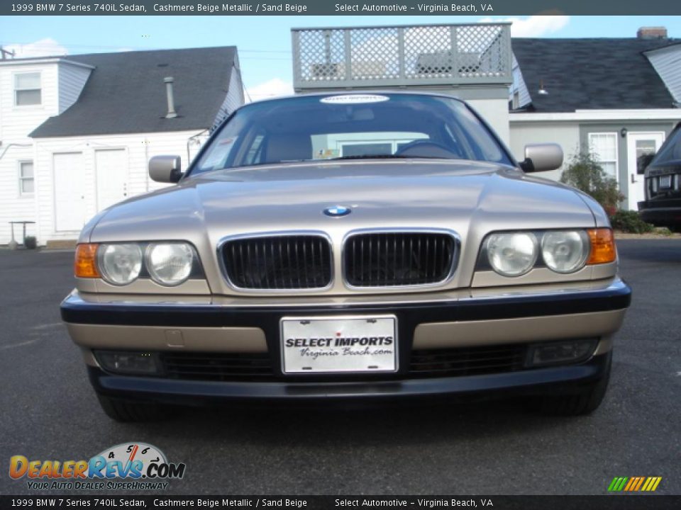 1999 BMW 7 Series 740iL Sedan Cashmere Beige Metallic / Sand Beige Photo #9