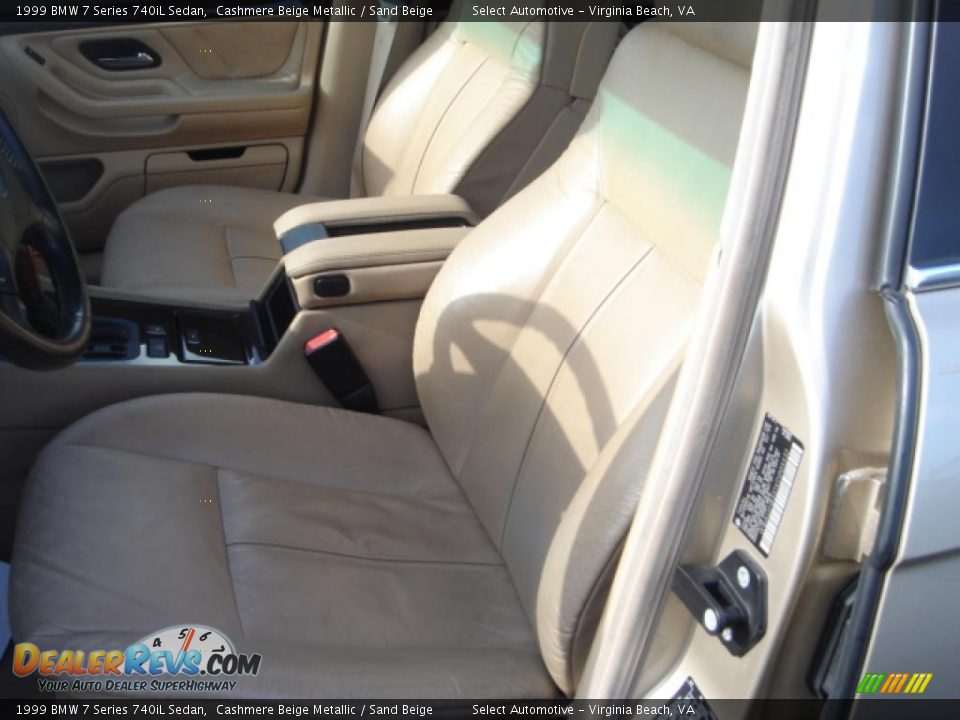 1999 BMW 7 Series 740iL Sedan Cashmere Beige Metallic / Sand Beige Photo #10