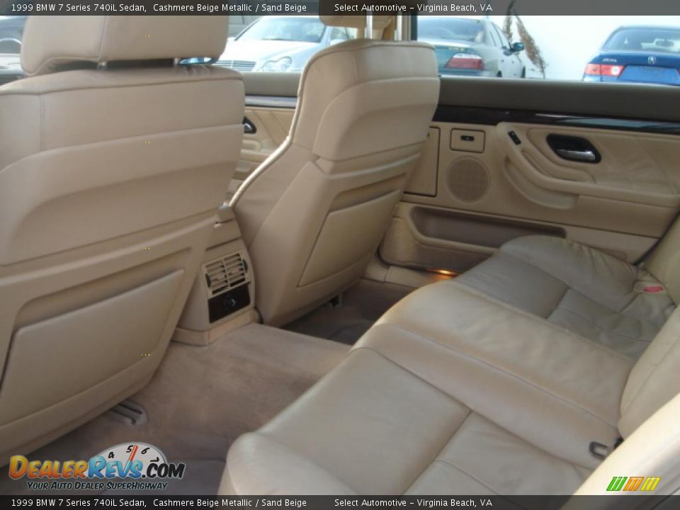 1999 BMW 7 Series 740iL Sedan Cashmere Beige Metallic / Sand Beige Photo #12