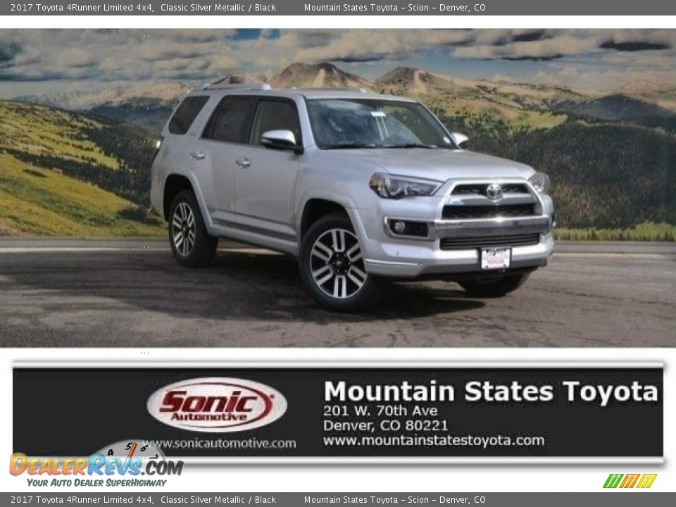 2017 Toyota 4Runner Limited 4x4 Classic Silver Metallic / Black Photo #1