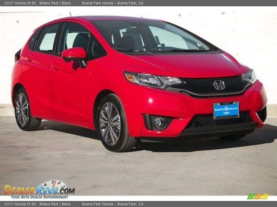 2017 Honda Fit EX Milano Red / Black Photo #1