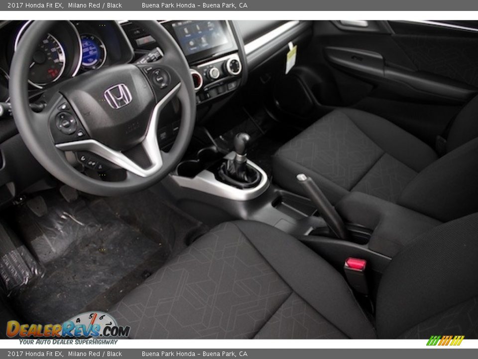 Black Interior - 2017 Honda Fit EX Photo #11