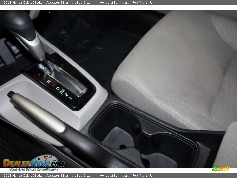2013 Honda Civic LX Sedan Alabaster Silver Metallic / Gray Photo #21