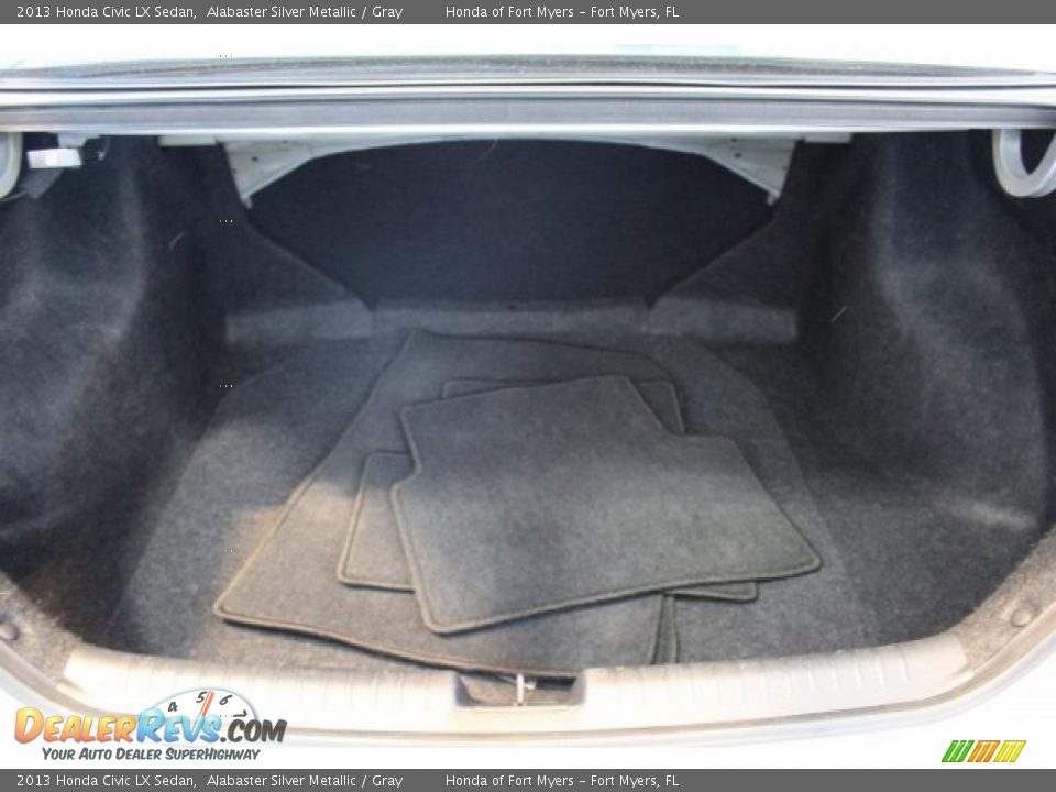 2013 Honda Civic LX Sedan Alabaster Silver Metallic / Gray Photo #25