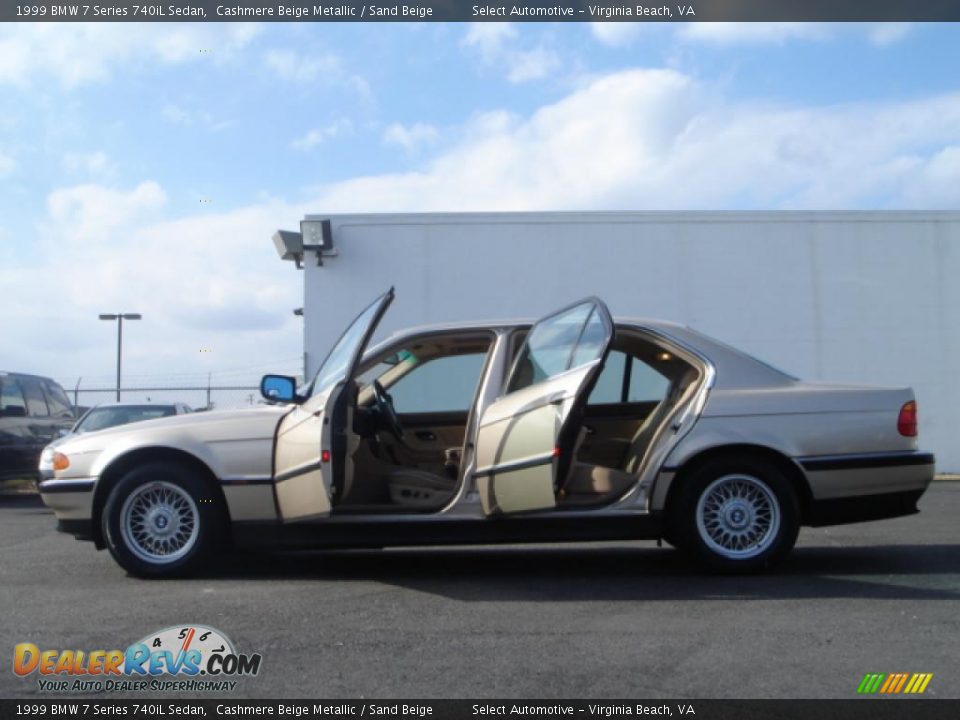 1999 BMW 7 Series 740iL Sedan Cashmere Beige Metallic / Sand Beige Photo #23