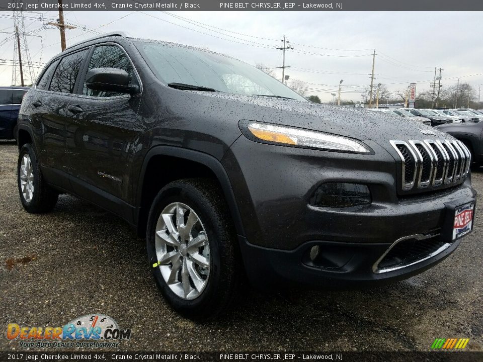 2017 Jeep Cherokee Limited 4x4 Granite Crystal Metallic / Black Photo #1