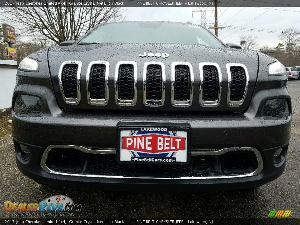 2017 Jeep Cherokee Limited 4x4 Granite Crystal Metallic / Black Photo #2