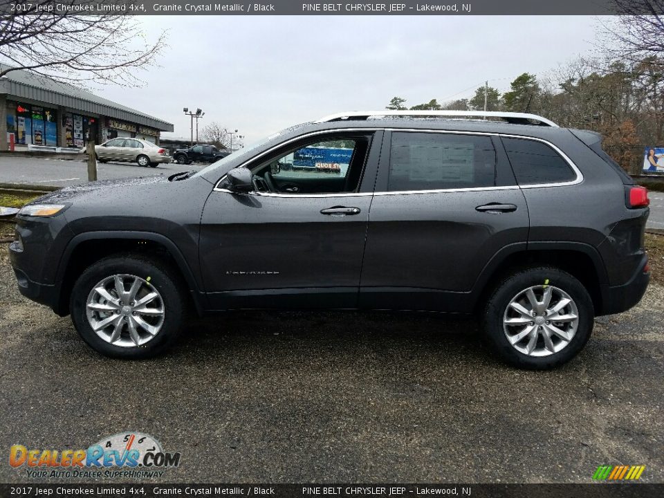 2017 Jeep Cherokee Limited 4x4 Granite Crystal Metallic / Black Photo #3