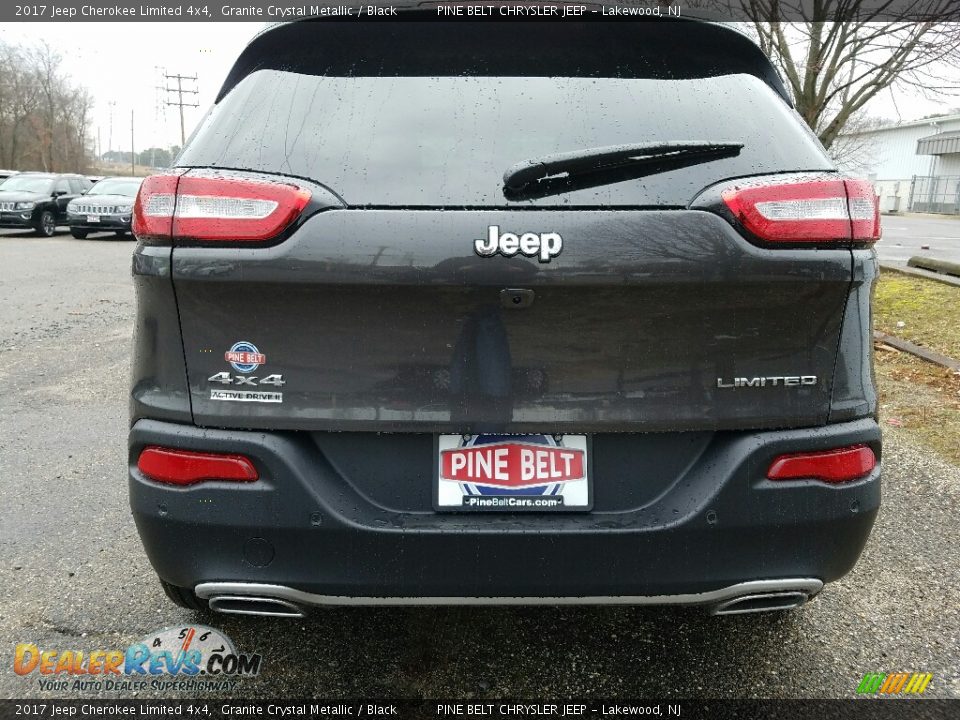2017 Jeep Cherokee Limited 4x4 Granite Crystal Metallic / Black Photo #5