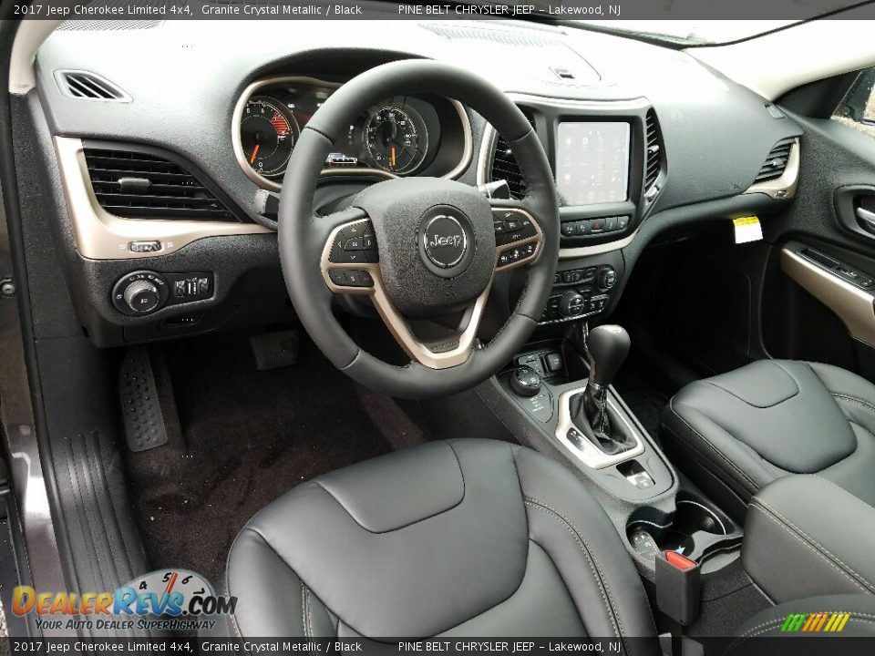 2017 Jeep Cherokee Limited 4x4 Granite Crystal Metallic / Black Photo #9
