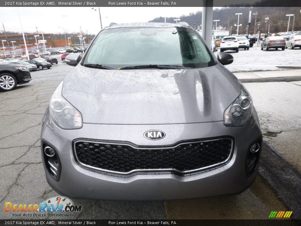 2017 Kia Sportage EX AWD Mineral Silver / Black Photo #7