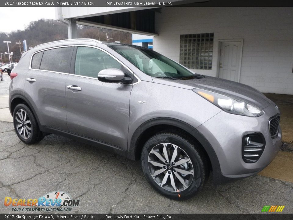 2017 Kia Sportage EX AWD Mineral Silver / Black Photo #8
