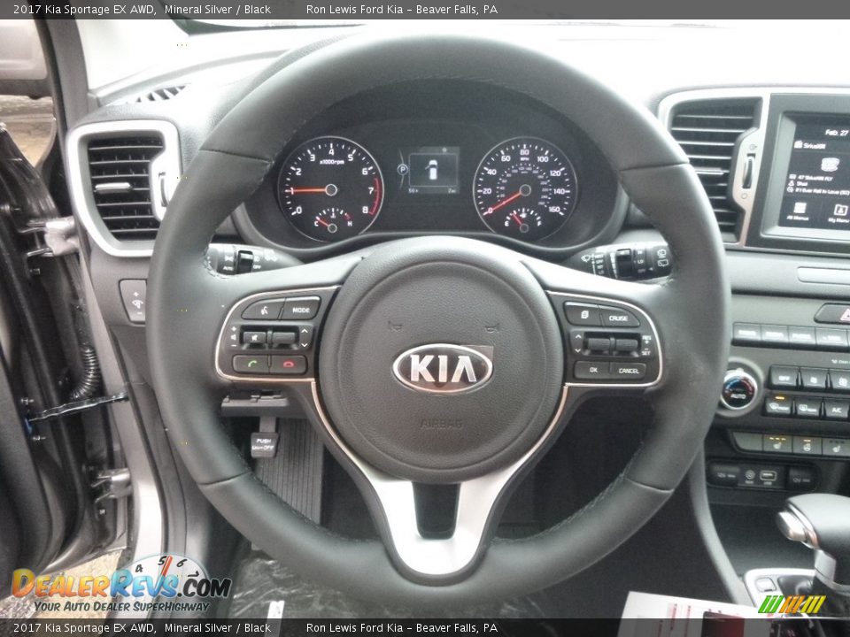 2017 Kia Sportage EX AWD Mineral Silver / Black Photo #16