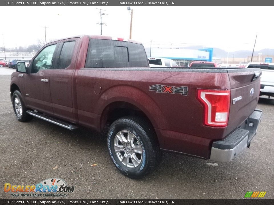 2017 Ford F150 XLT SuperCab 4x4 Bronze Fire / Earth Gray Photo #4