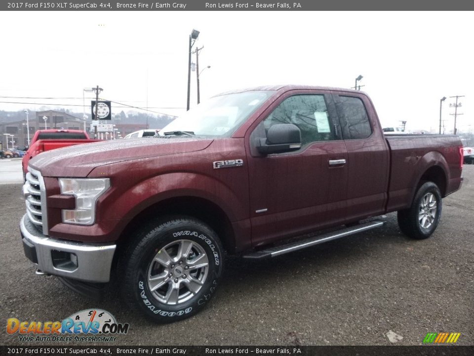 2017 Ford F150 XLT SuperCab 4x4 Bronze Fire / Earth Gray Photo #6