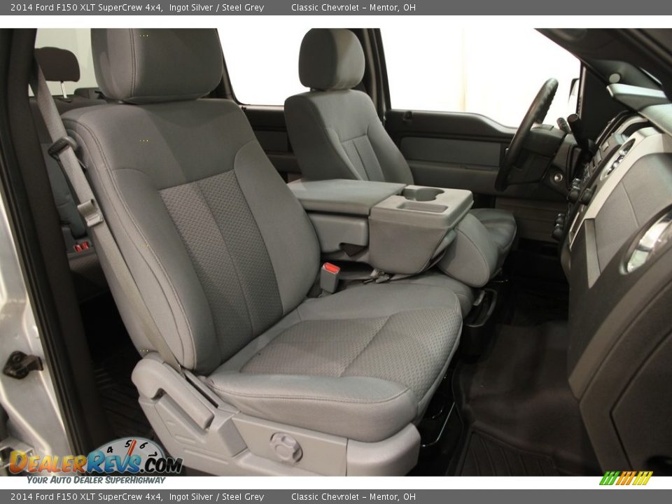 2014 Ford F150 XLT SuperCrew 4x4 Ingot Silver / Steel Grey Photo #13