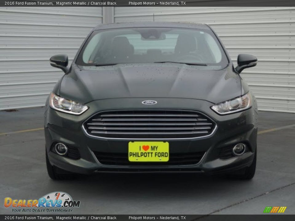 2016 Ford Fusion Titanium Magnetic Metallic / Charcoal Black Photo #2