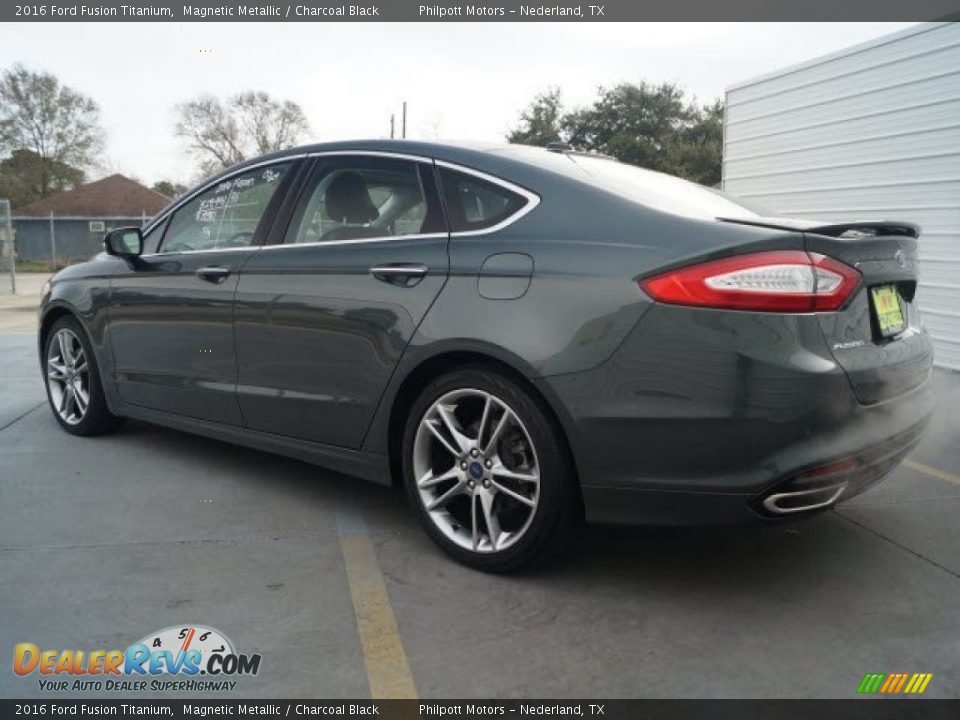 2016 Ford Fusion Titanium Magnetic Metallic / Charcoal Black Photo #5