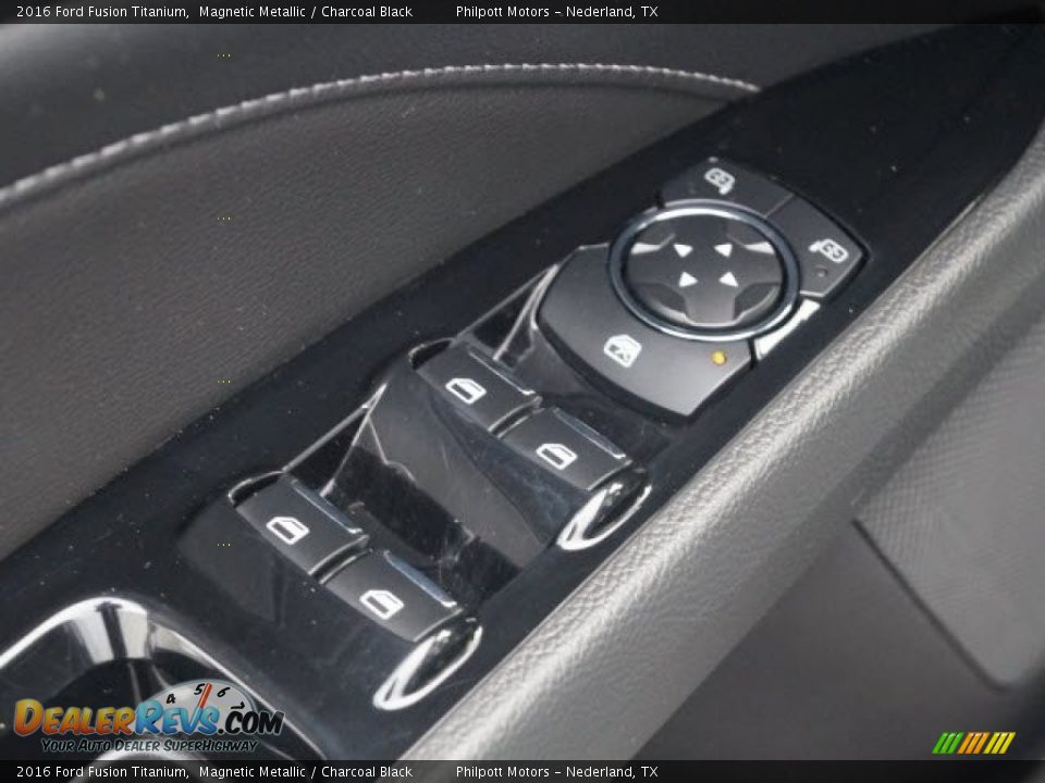 2016 Ford Fusion Titanium Magnetic Metallic / Charcoal Black Photo #13